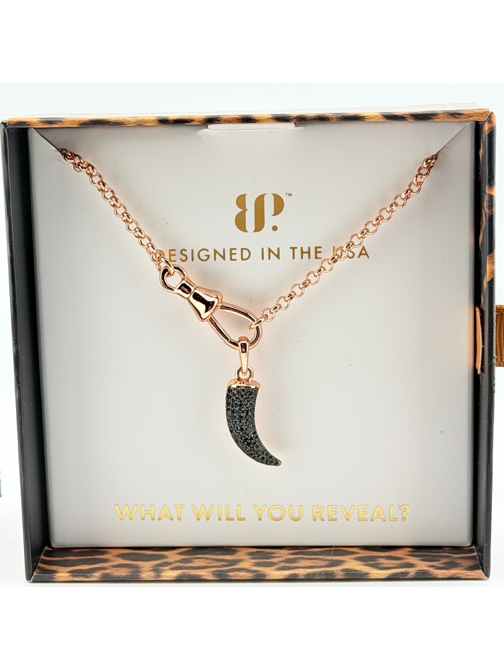 Bomb Party UNTAMED Necklace - "Flawlessly Clawed" on Rose Gold